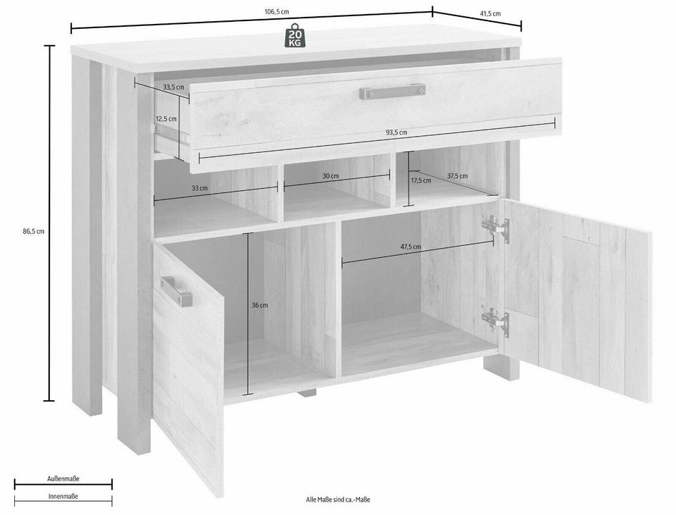 Kommode »Clif«, Breite 106,7 cm in Lübbecke 