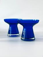 Vase Glas Überfang blau Horst Michel Weißwasser DDR Design 1960er Berlin - Charlottenburg Vorschau
