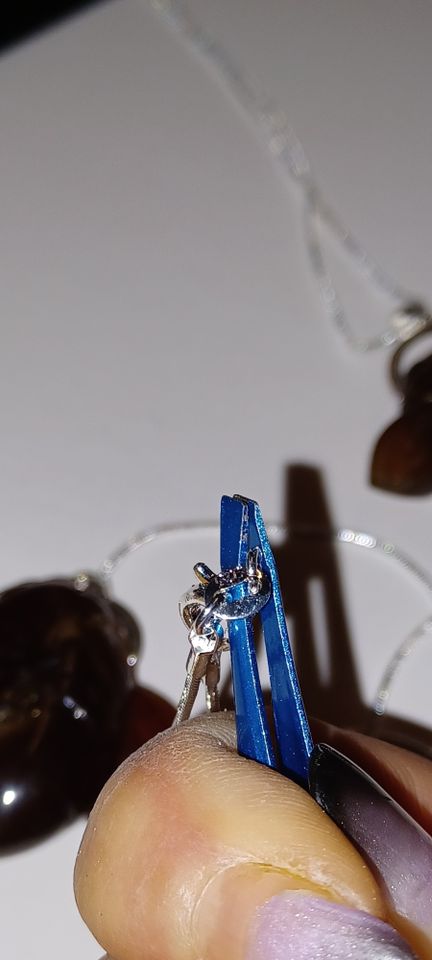bezaubernde Halskette, Blauer Bernstein aus Java in Potsdam