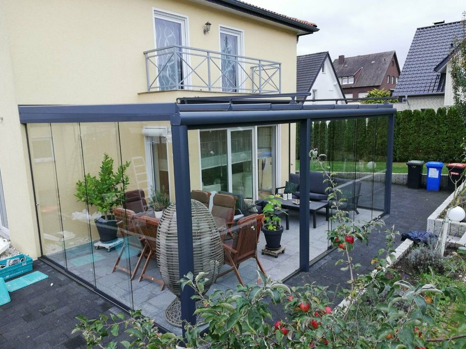 Terrassenüberdachung Typ Heroal CR Softline Kaltwintergarten in Herford