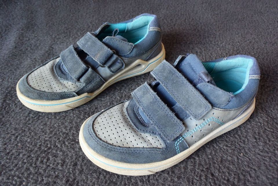 Ecco Kinderschuhe Jungen Gr. 30 in blau mit Klettverschluss in Minden