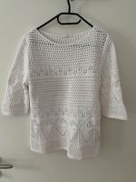 Esprit S Pullover weiß Strick Ajour gehäkelt Sommer Bayern - Schwabach Vorschau