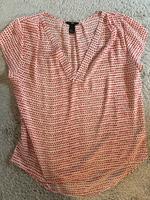 Bluse H&M kurzarm Gr. 44 / L rot Herzen neuwertig Zara Hessen - Runkel Vorschau