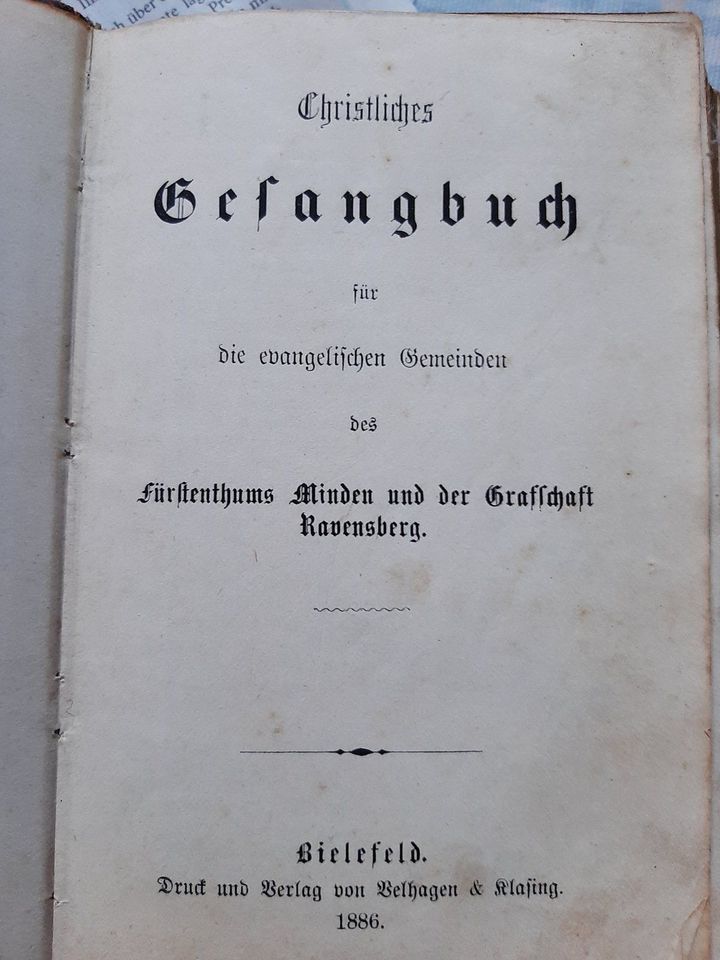 Altes Gesangbuch in Bielefeld