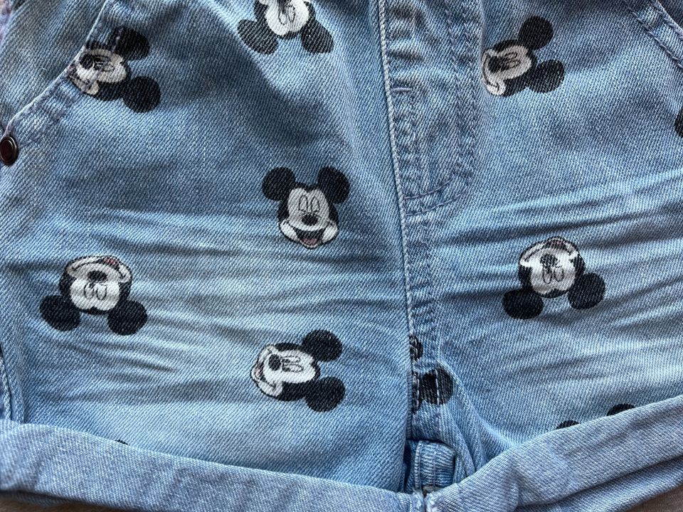 Kurze Hose Shorts 80 Disney Mickey Maus NEU in Rerik