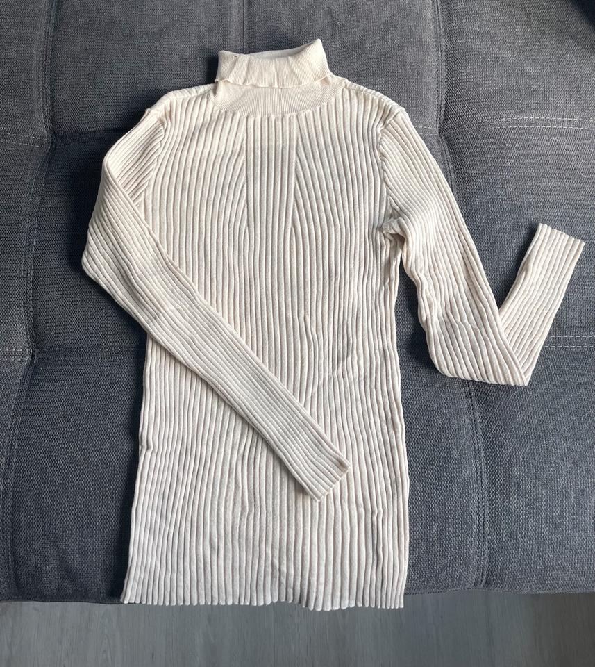 Beiger Umstandsrollkragenpullover von Pieces Maternity (Gr. XL) in Gütersloh
