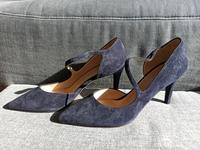 Italienische Pumps blau Moda di Fausto Echtleder Kr. München - Grasbrunn Vorschau