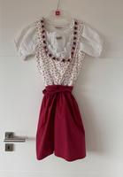Dirndl Größe 36 weiß rot Bluse Schürze Bayern - Schwarzhofen Vorschau