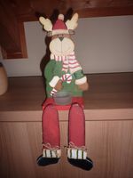 Weihnachten Weihnachtsdeko Kantenhocker Rentier 40 cm Holz Bayern - Schonungen Vorschau
