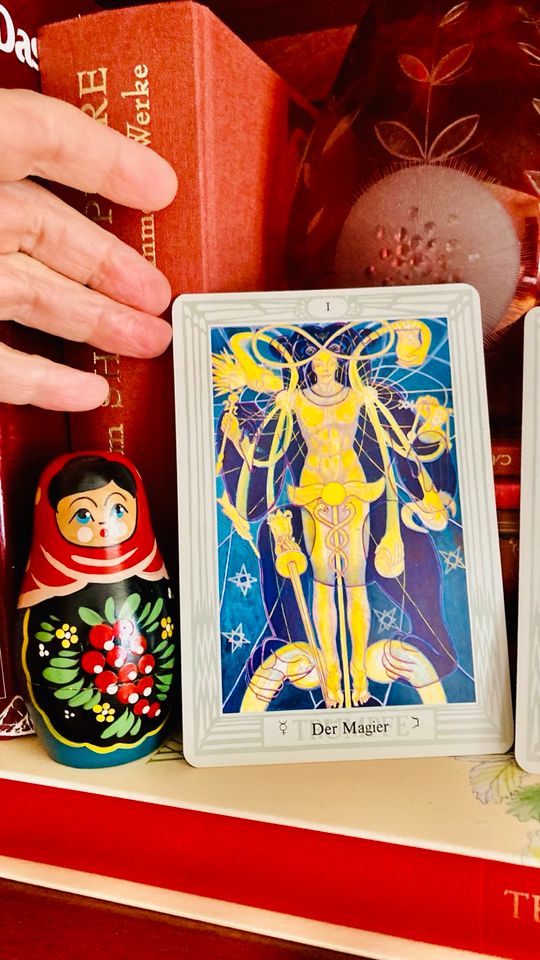 Vintage Tarot Karten 2x Magier Aleister Crowley Thoth Tarotdeck in Frankfurt am Main