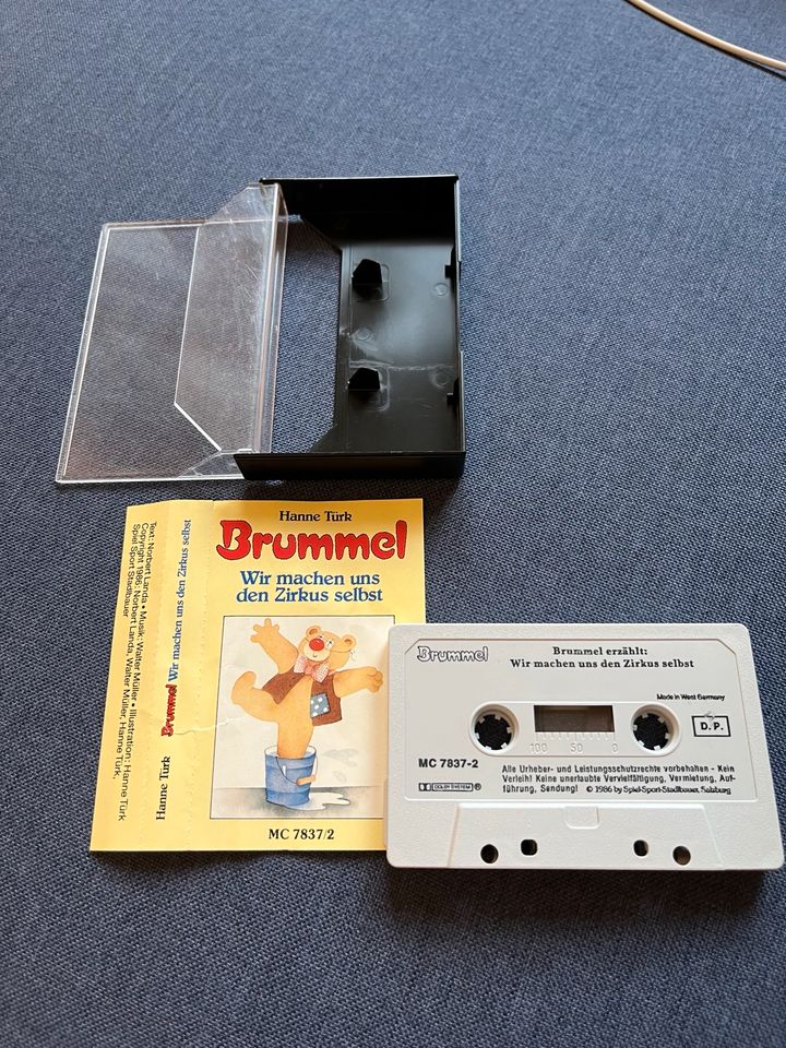 Kassette, Hörspiel,selten,Brummel,Wir machen uns den Zirkus, 1986 in Berlin