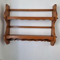 Retro Gewürzregal, Teller, Rustikales Regal Vollholz DDR  85x65cm Sachsen - Oschatz Vorschau
