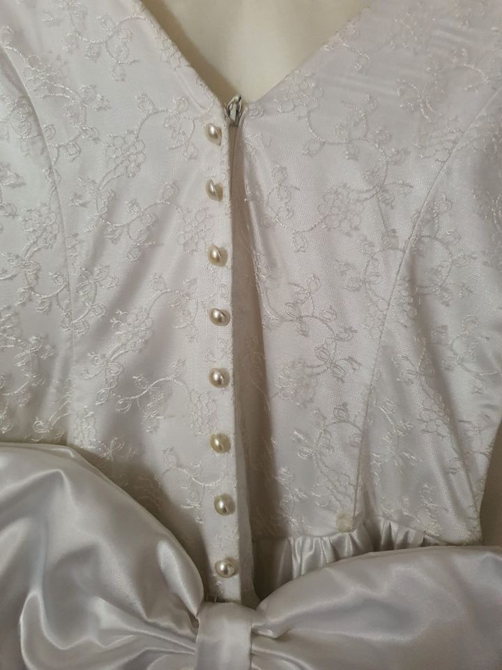 Brautkleid kurze Ärmel Vintage Brautmoden van der Koelen Gr. 36 in Mönchengladbach