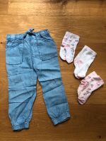 Pocopiano denim joggers Lyocell leichte Hose Gr. 92 & Next Socken Niedersachsen - Evessen Vorschau