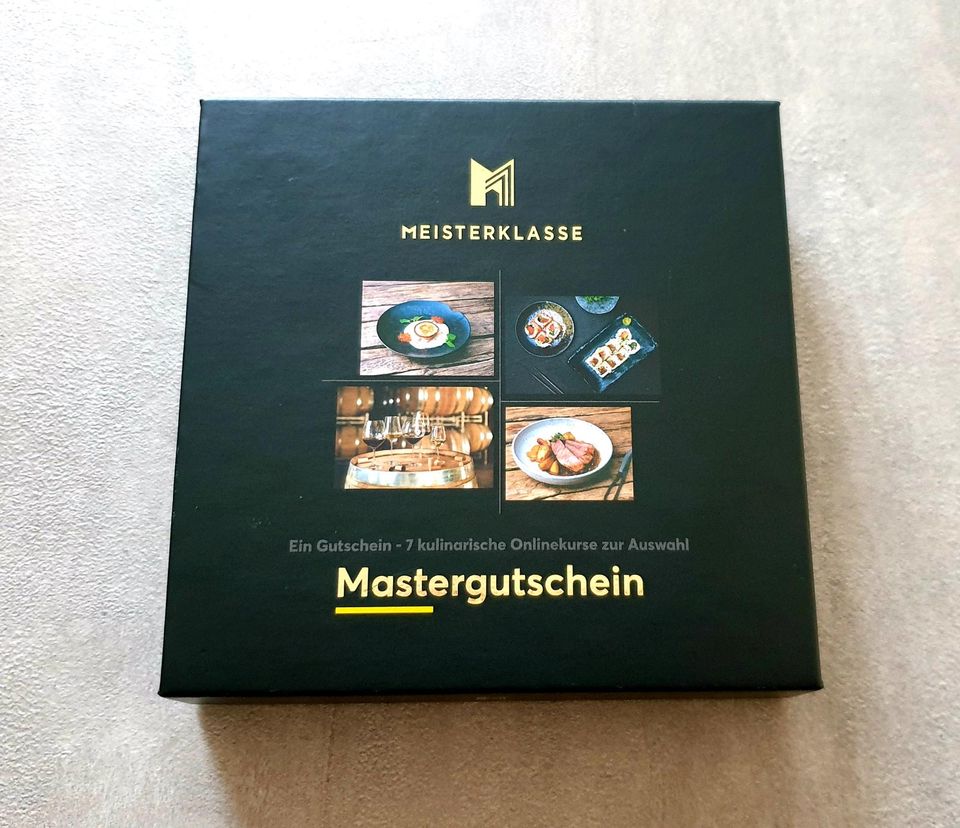 Meisterklasse Mastergutschein Gutschein Box Kochkurs NP: 99,90 €! in Kelheim