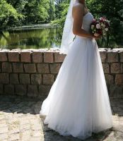 Brautkleid, Hochzeitskleid Größe 34 in Ivory + Schleier Niedersachsen - Delmenhorst Vorschau