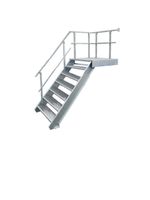 6 Stufen + Podest Treppe Geländer links B 100 cm H 100 - 140 cm Nordrhein-Westfalen - Hamminkeln Vorschau