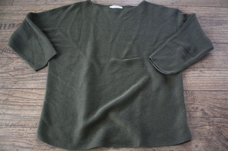 Khaki Fledermaus Pulli Sweatpulli Sweatpullover Strickpulli S 36 in Neuenhagen