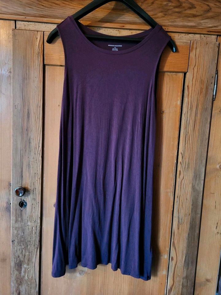 Tank Swingkleid Longshirt Kleid L 96 cm lila Viskose in Herrenberg