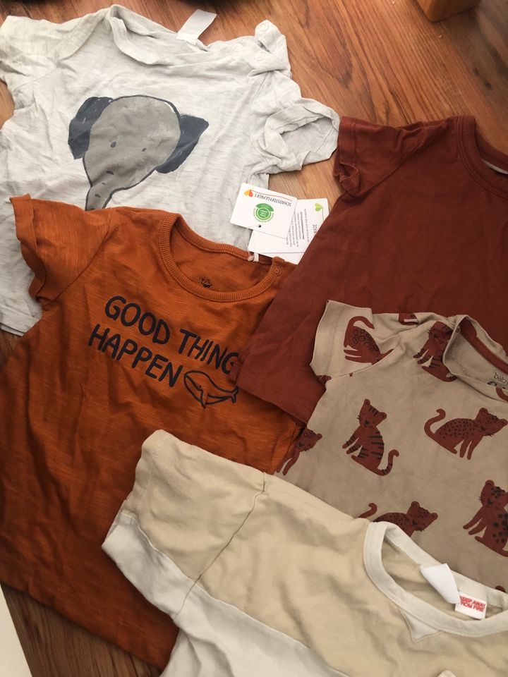 7x H&M Zara Alana T-Shirts-Paket Jungen Gr. 80 1x neu Sommer Tier in Ilsede