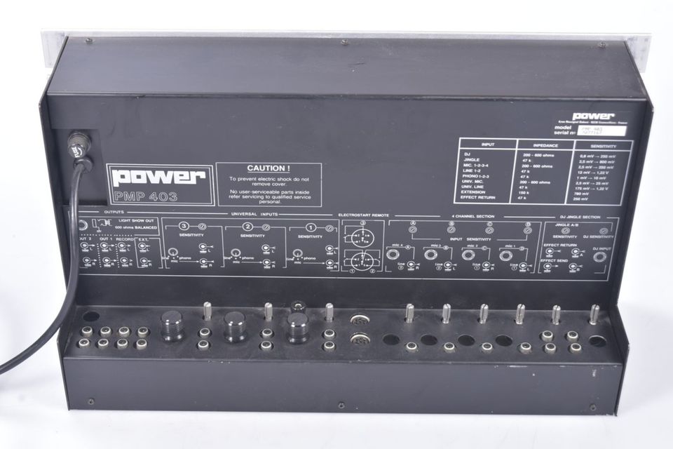 POWER PMP 403 Mischpult 4-Kanal 19" analog Dj Mixer 6HE robust in Schwarmstedt