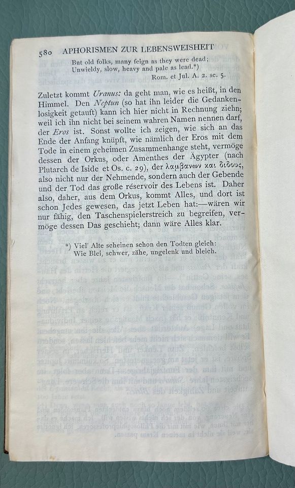 1909 Antik Buch Schopenhauer in Neufraunhofen