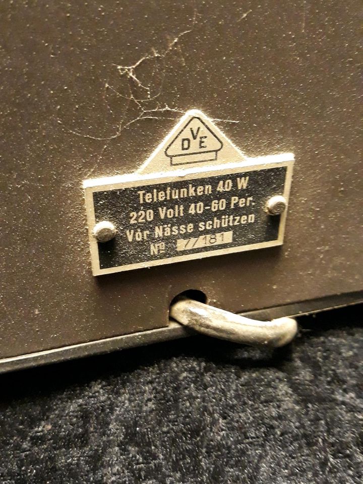 Telefunken T40W 1930 Original Dachbodenfund in Nußloch