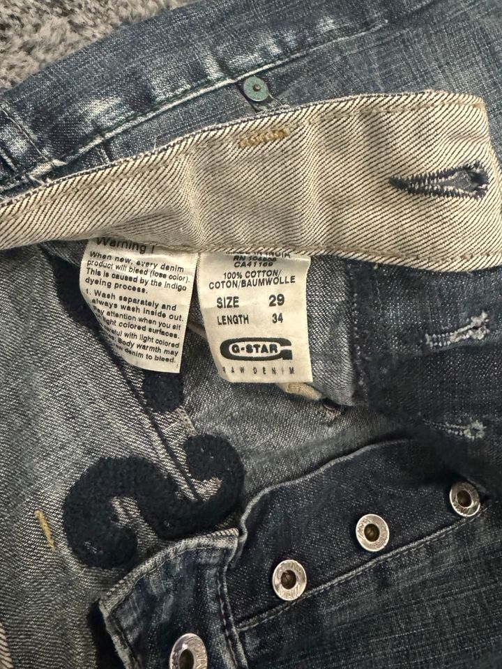 Breite seltene G-Star Jeans mit Schriftzug in München