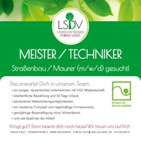 Meister / Techniker Straßenbau/Maurer (m/w/d) Bayern - Mertingen Vorschau