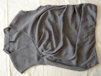 Blusen-Shirt mit Raffung Benetton, Gr. XS, grau, 1x getragen Bayern - Tittling Vorschau