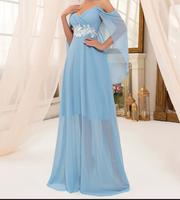 Off-Shoulder Kleid in blau gr. L Bayern - Augsburg Vorschau