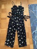 H&M Jumpsuit schwarz mit Bindegürtel Gr. M/L Bayern - Karlsfeld Vorschau
