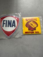 Tür Emailschild Shell Motor Oil/ Fina - Neu Bayern - Lohr (Main) Vorschau