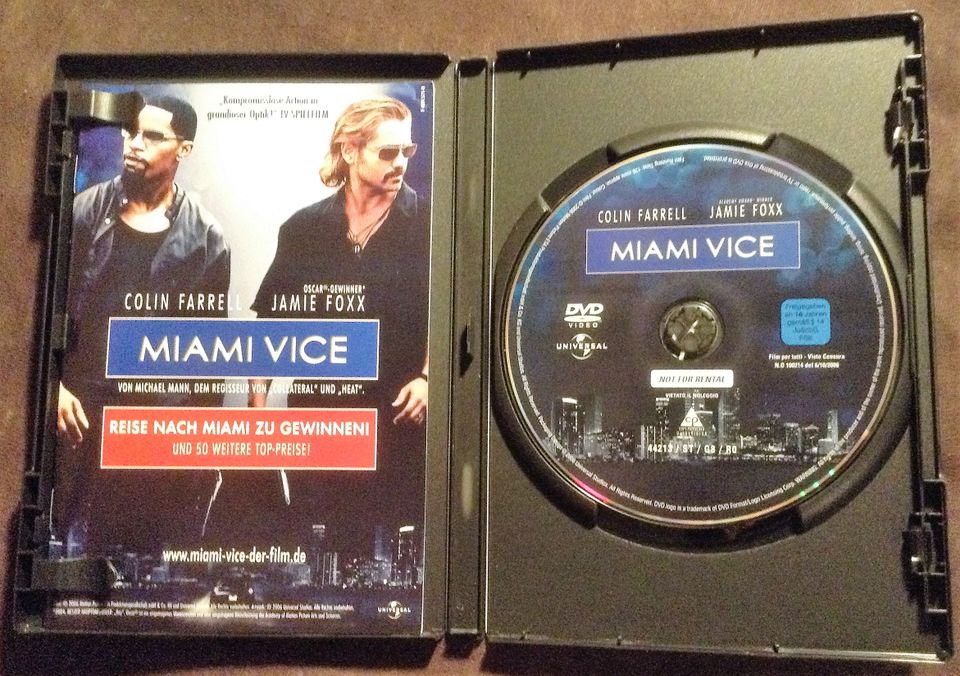 DVD - Miami Vice,Colin Farrell,Jamie Foxx,neuwertig in Zeitlofs