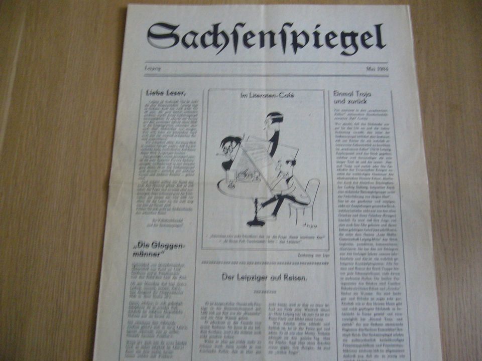 4 alte Zeitungen Sachsenspiegel Leipzig, Jahr 1984 bis1987, RAR in Frankfurt am Main