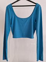 Wie Neu! Blaues Langarmshirt in Crop-Optik, NA-KD München - Thalk.Obersendl.-Forsten-Fürstenr.-Solln Vorschau