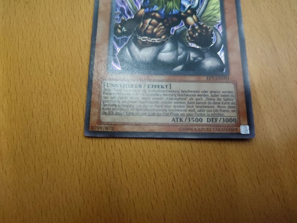 Sammelkarte YuGiOh Theinen die große Sphinx Holo EP1-DE001 in Kamenz