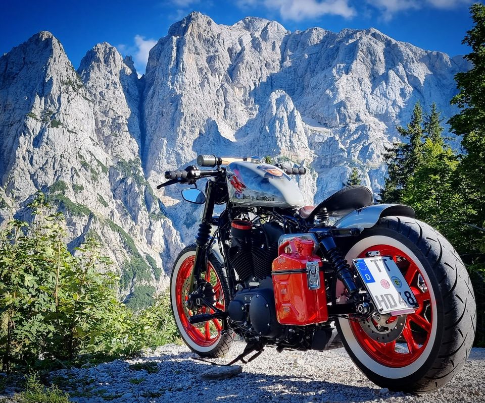 Harley-Davidson Iron 1200 Sportster Projekt Bike "Der rote Baron" in Meckenbeuren