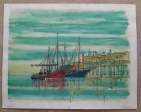 Lithographie von Jean Carzou  Venice Venedig Segelschiff 1958 Baden-Württemberg - Bad Mergentheim Vorschau