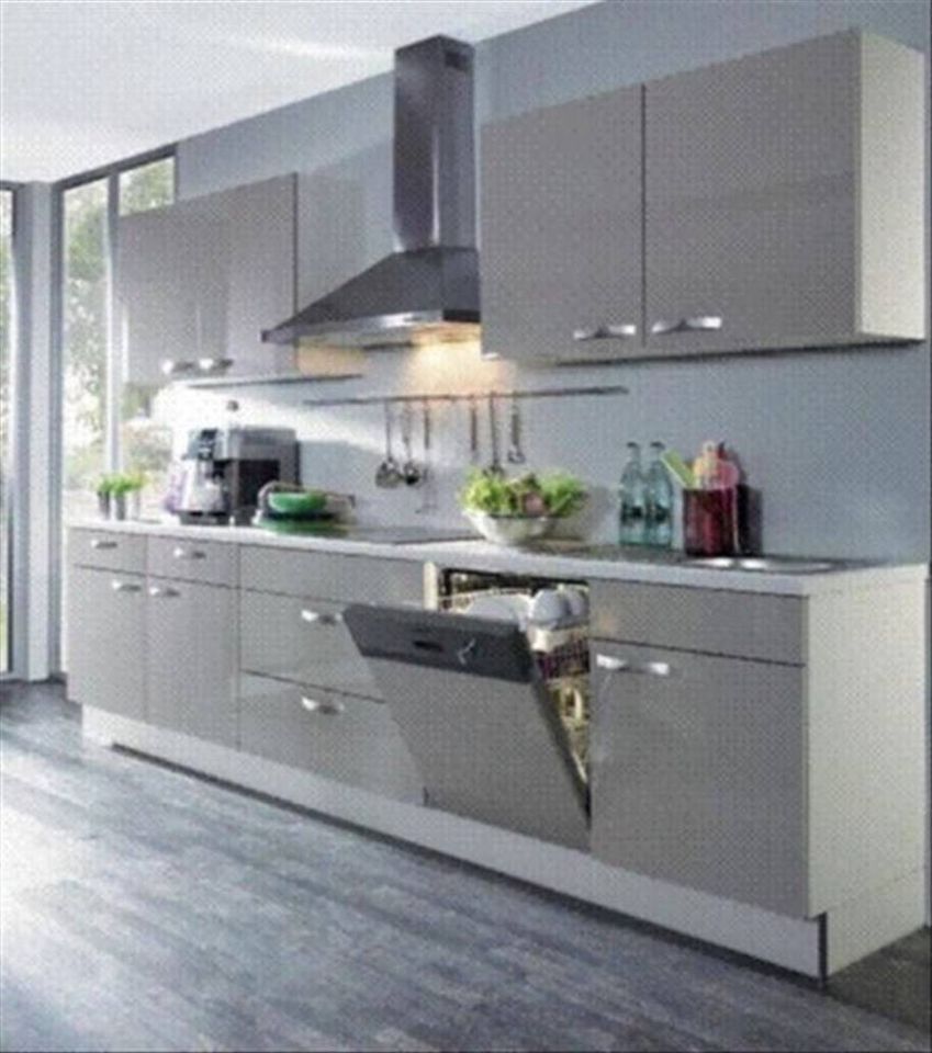 Neue Küche 14 Einbauküche Küchenblock Küchenzeile 4,50m grau in  Nordrhein-Westfalen - Enger | eBay Kleinanzeigen ist jetzt Kleinanzeigen