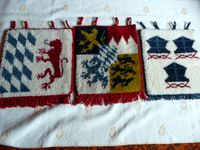 Wand-Teppich, Bay. Wappen,Handgekn.,1A Zustand Bayern - Ergolding Vorschau