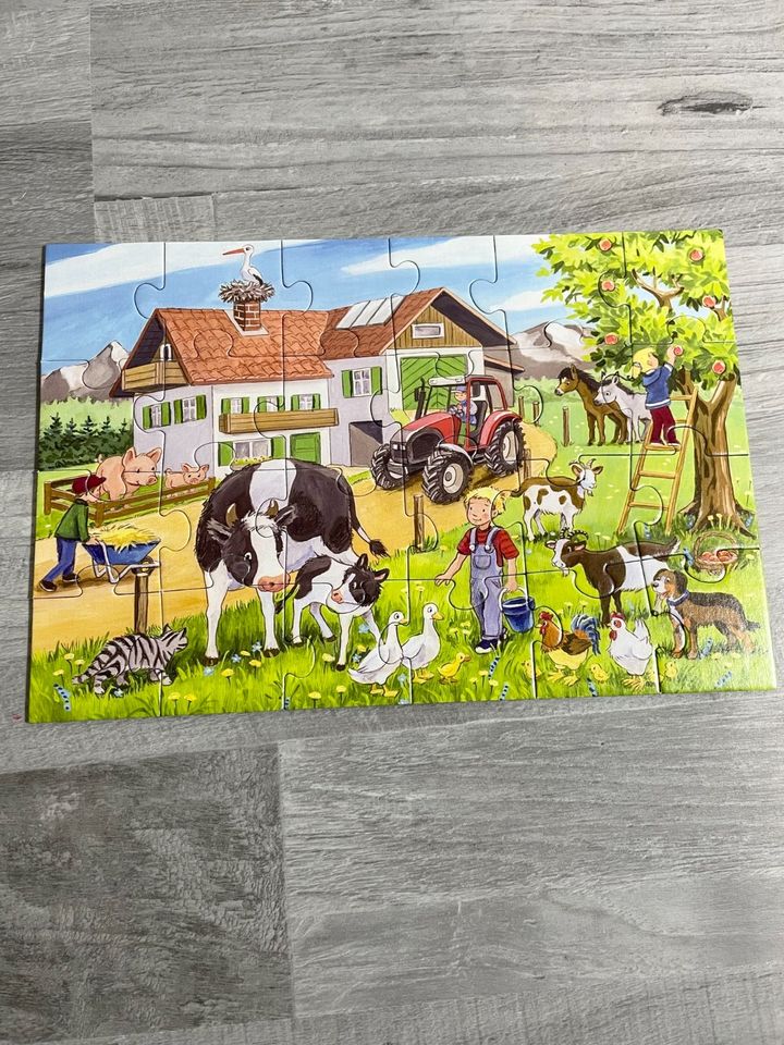 Schmidt Puzzle 3x 24 Teile Bauernhof in Neustadt am Rübenberge