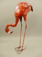 Metall Flamingo Rose Höhe 66cm Kunstvogel Krummhörn - Greetsiel Vorschau