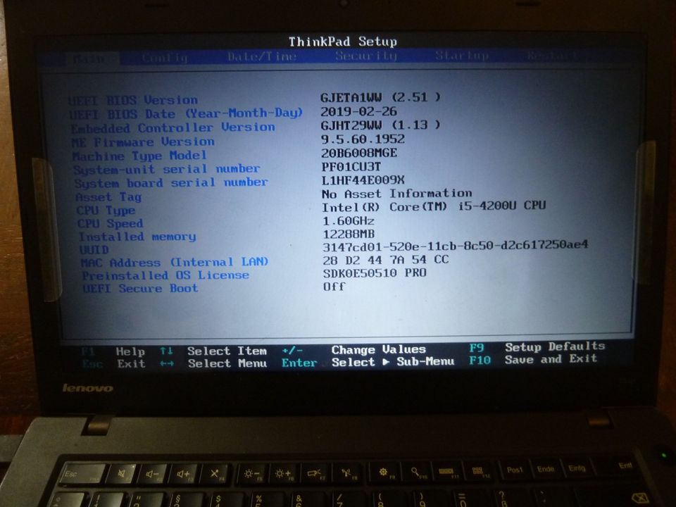 Laptop Lenovo Think Pad T440 CPU i5-4200U, mit Docking Station in Zorneding