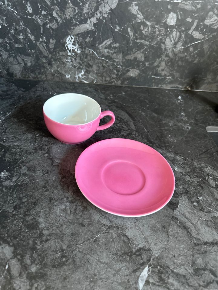 Dibbern Solid Color Café Tasse Pink Rosa wNeu NP41,- in Bernkastel-Kues