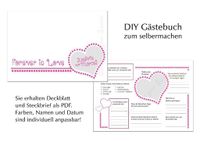 DIY Gästebuch Steckbrief  - 2 PDF Vorlagen - Do it yourself Niedersachsen - Alfeld (Leine) Vorschau
