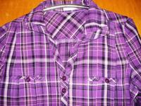 Bluse v. Bonita, 3/4 Arm, lila kariert, Gr. 36/38 sehr gepflegt Hessen - Bad Zwesten Vorschau