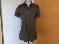Esprit | khaki Kurzarmbluse Gr. 38 | kurzärmlige olivgrüne Bluse Dresden - Dresden-Plauen Vorschau