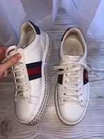 Gucci Ace sneaker Plateau Strass Damen 38 Glitzer Steine Weiß Hessen - Oberursel (Taunus) Vorschau