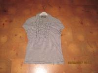 VERO MODA Poloshirt  schwarz/weiß gestreift Gr. M mit Rüsche Dortmund - Aplerbeck Vorschau